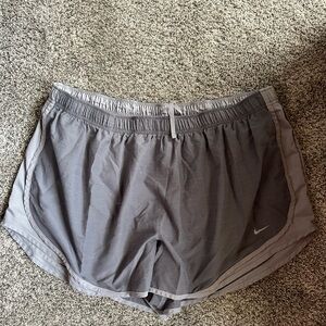 Nike Light Gray Dri-FIT Athletic Shorts